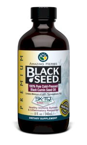 Amazing Herbs Premium Black Seed Oil 240ml  (Habbatus sauda)
