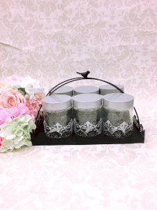 Rectangle birdy tray with handle 