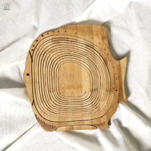 KIKAN Collapsible Wooden Basket