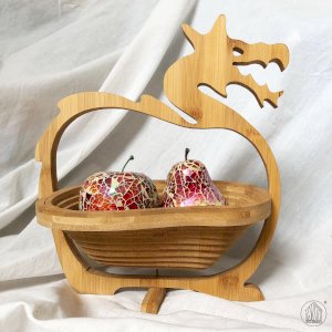 NAGARAI Collapsible Wooden Basket