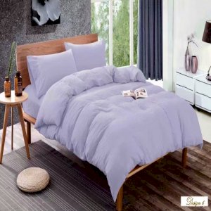 SUPER SINGLE LIGHT PURPLE Fitted BedSheet + Pillowcase Set plus Optional Bolster Case Cover