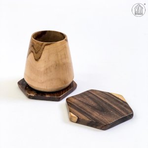 HEXA Rosewood Coaster