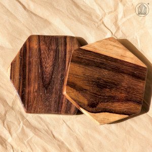 HEXA Rosewood Coaster