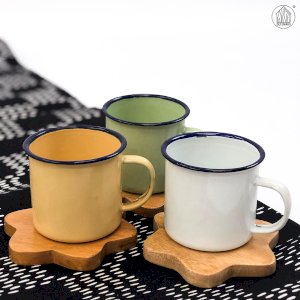 FLIORA Mahogany Coaster