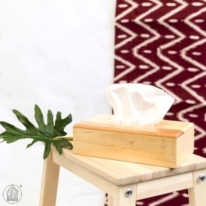 OLGA Pinewood Tissue Box