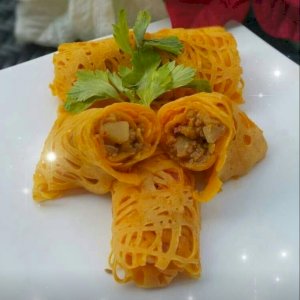 Roti Kirai Stuffed With Meat & Potatoes
