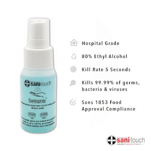 Sani-touch Sanispray Hand and Surface Sanitizer 550ml + 2 x Sanispray 50ml Bundle