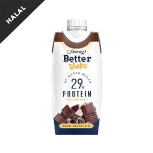 Hooray! Better Shake Protein Drink Halal Dark Chocolate 330ml (Box of 12)