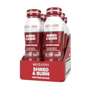Musashi Shred & Burn Protein Shake / Drink Chocolate 375ml (Box of 6)