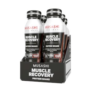 Musashi Muscle Recovery Protein Shake / Drink Chocolate 375ml (Box of 6)