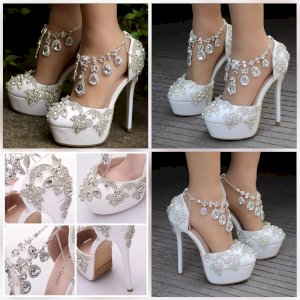 Rhinestone Crystal High Heels (Preorder China)