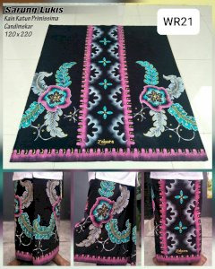 Hand-drawn batik sarong for men